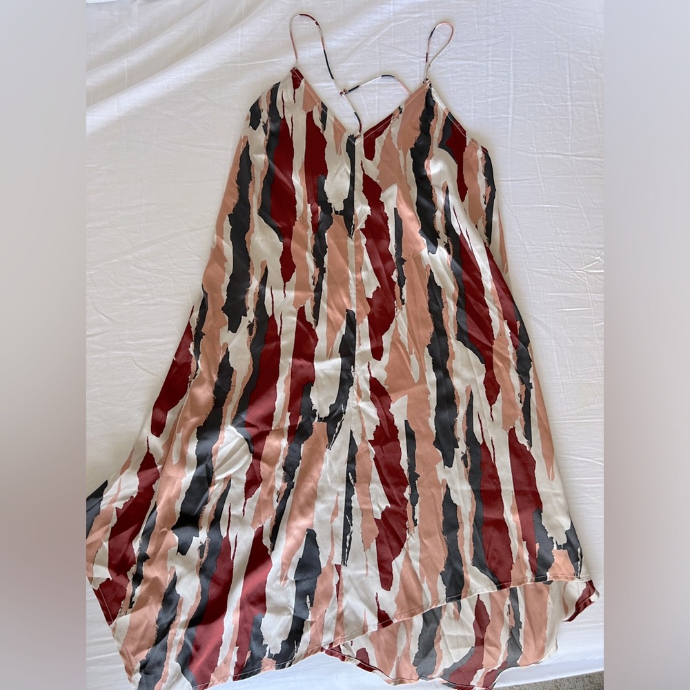 Silky swing dress